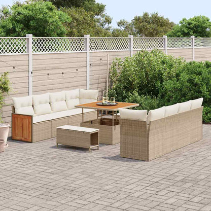 Set Divano da Giardino Beige e Crema 231 x 224 x 85 cm | homemem39