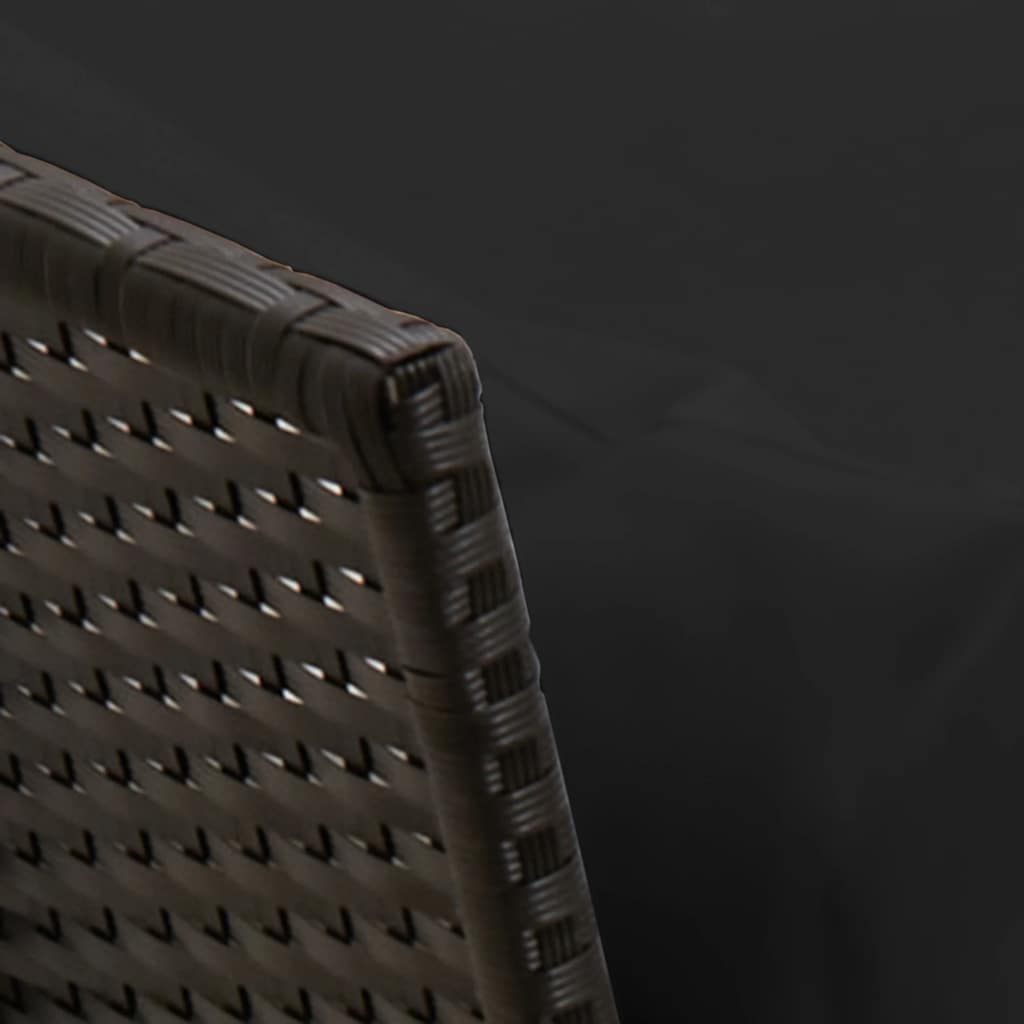 Divano da Giardino con Cuscini in Polyrattan Nero - homemem39