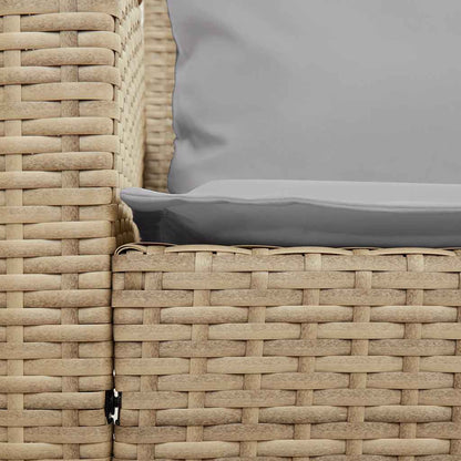 Divano da Giardino con Cuscini in Polyrattan Beige | homemem39
