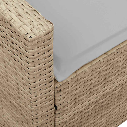 Divano da Giardino con Cuscini in Polyrattan Beige | homemem39