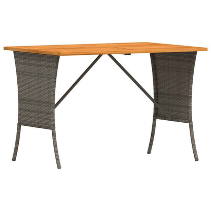 Set Divani da Giardino 3 pz con Cuscini Grigio in Polyrattan