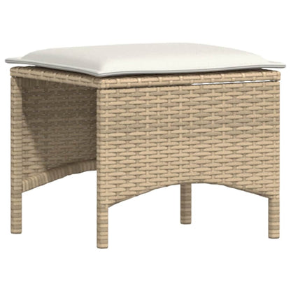 Set Divano da Giardino 5 pz con Cuscini Beige in Polyrattan - homemem39