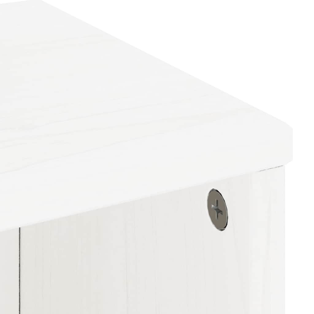 Armadietti Laterali 4 pz ODDA Bianco 40x24x79 cm Legno di Pino - homemem39