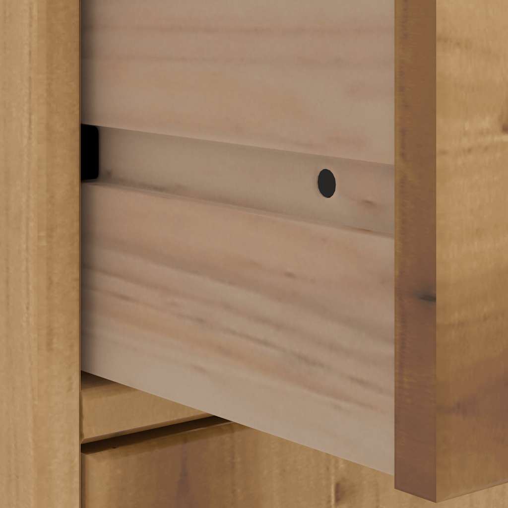 Armadietti Laterali 4 pz ODDA 40x24x79 cm Legno Massello Pino