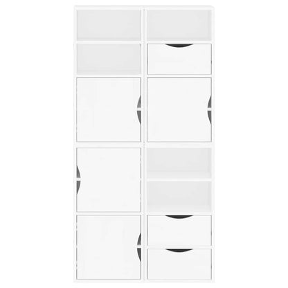 Armadietti Laterali 4 pz ODDA Bianco 40x24x79 cm Legno di Pino - homemem39