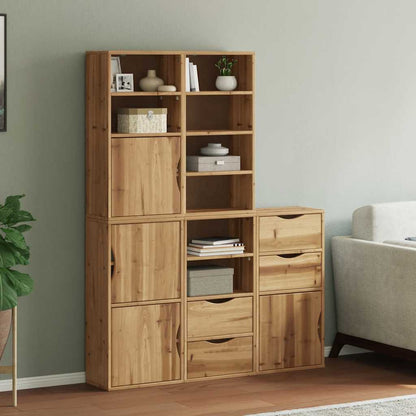 Armadietti Laterali 5 pz ODDA 40x24x79 cm Legno Massello Pino