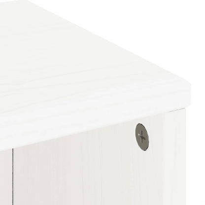 Armadietti Laterali 5 pz ODDA Bianco 40x24x79 cm Legno di Pino - homemem39