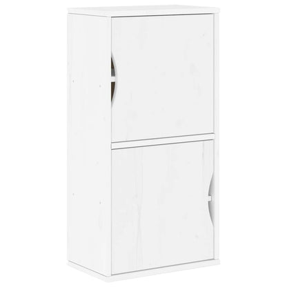 Mobile TV 5 pz con Contenitore ODDA Bianco in Legno di Pino - homemem39