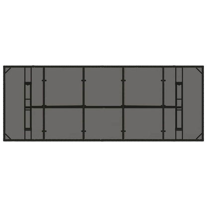 Set da Pranzo per Giardino 11 pcs Nero polyrattan | homemem39