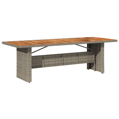 Set da Pranzo per Giardino 11 pcs Grigio e Marrone polyrattan | homemem39