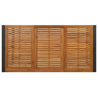 Set da Pranzo per Giardino 7 pcs Beige e Marrone polyrattan | homemem39