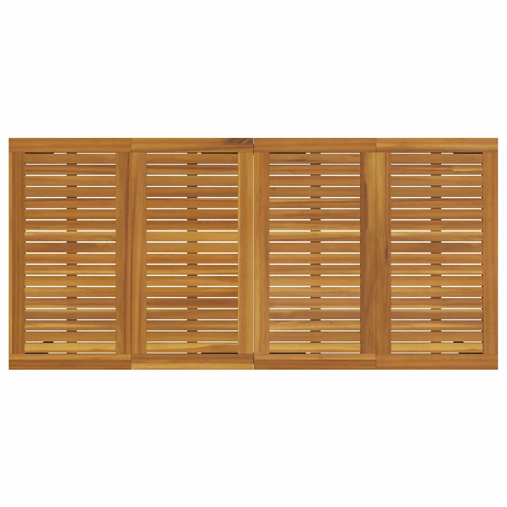 Set da Pranzo per Giardino 7 pcs Beige e Marrone polyrattan