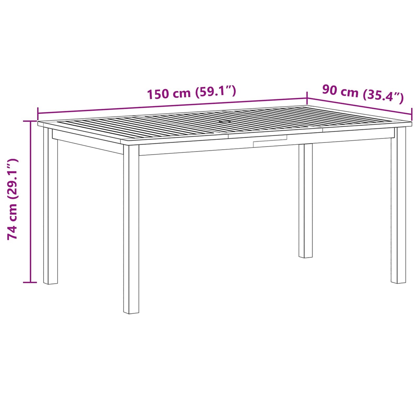 Set da Pranzo per Giardino 5 pcs Grigio | homemem39