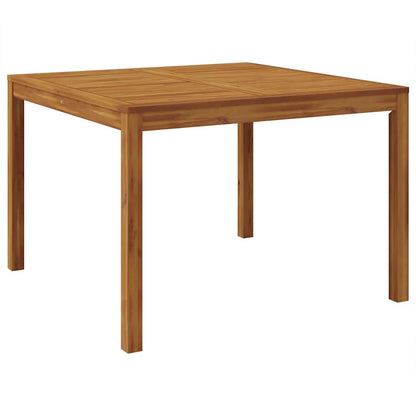 Set da Pranzo per Giardino 5 pcs Nero Legno di Acacia Massello | homemem39