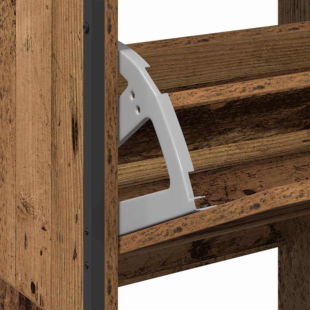 Armadio per Scarpe con porta Legno vecchio 100 x 34 x 112 cm