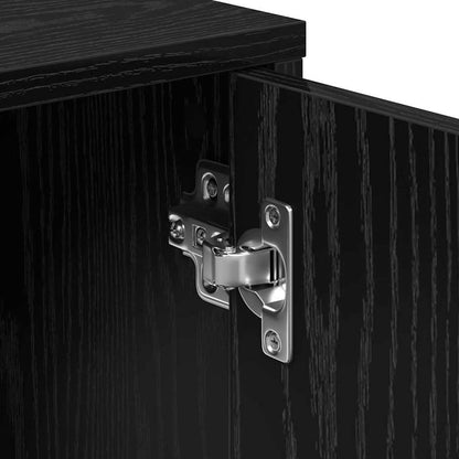 Credenza 2 pcs Rovere nero 60 x 31 x 70 cm Legno multistrato - homemem39