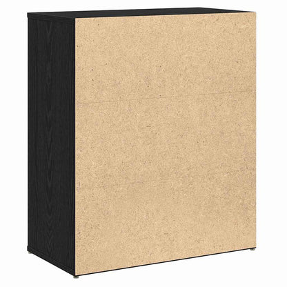 Credenza 2 pcs Rovere nero 60 x 31 x 70 cm Legno multistrato - homemem39