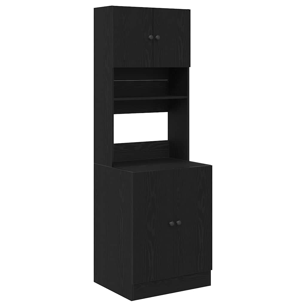 Mobile da cucina Rovere nero 60 x 50 x 180 cm Legno multistrato