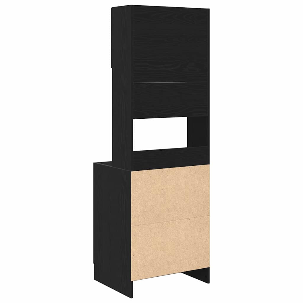 Mobile da cucina Rovere nero 60 x 50 x 180 cm Legno multistrato