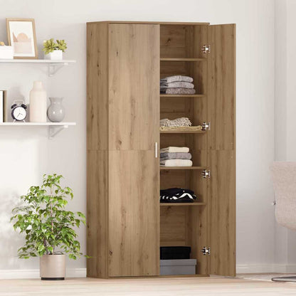 Highboard rovere artigianale 80 x 35 x 180 cm Legno multistrato | homemem39