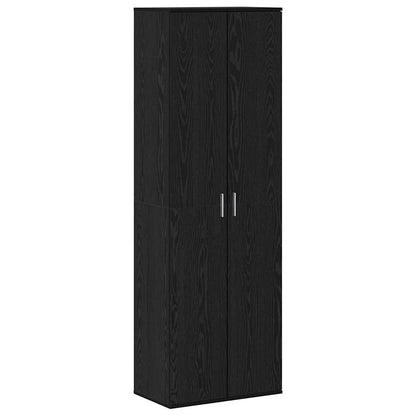 Alto mobile Rovere nero 60 x 35 x 180 cm Legno multistrato | homemem39