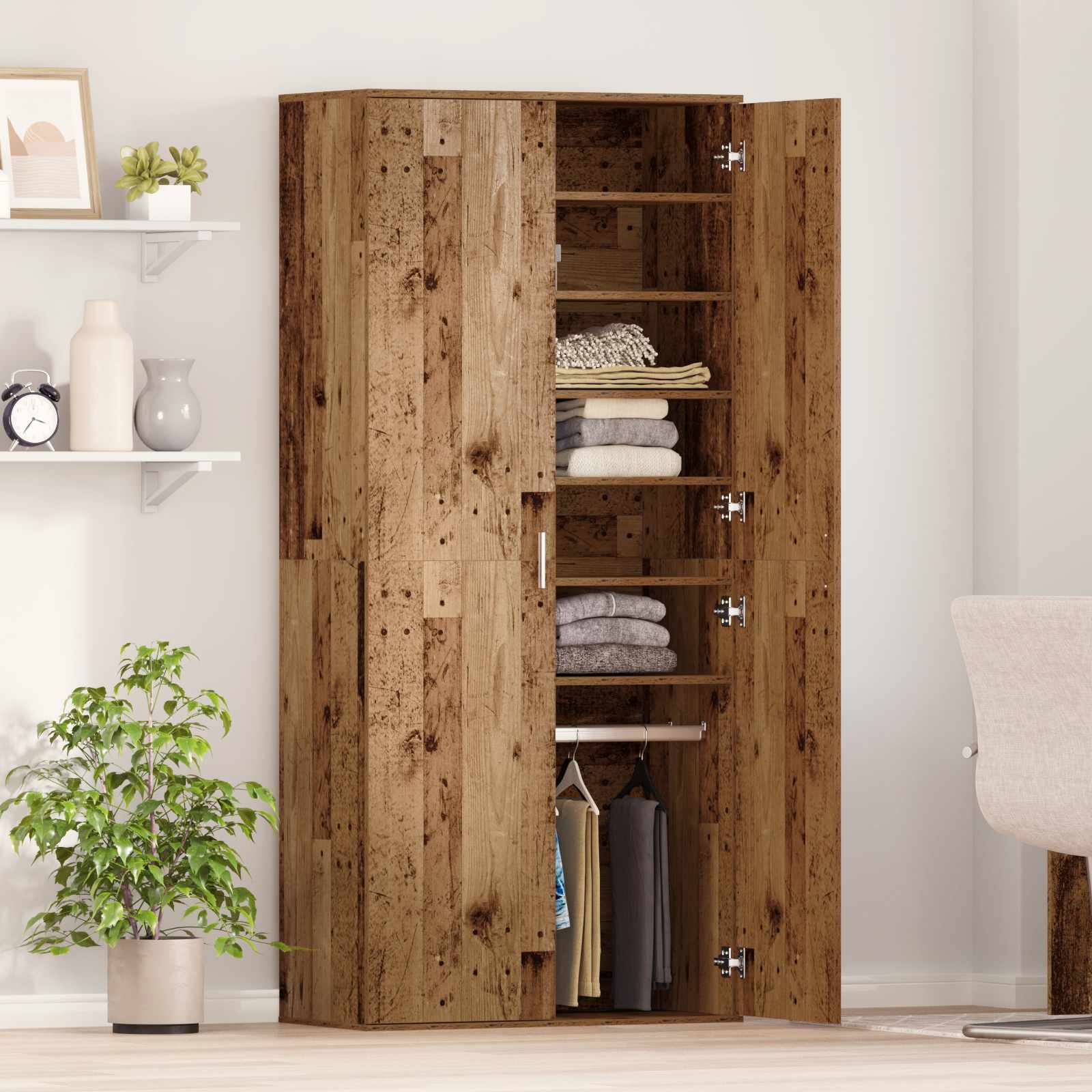 Credenza Legno vecchio 80 x 39 x 178 cm Legno multistrato | homemem39