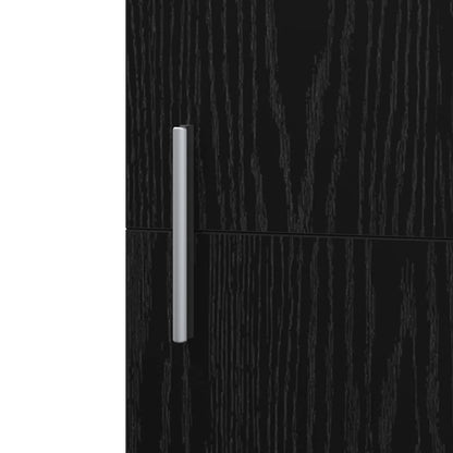 Credenza 2 pcs Rovere Nero 45 x 42,5 x 185 cm