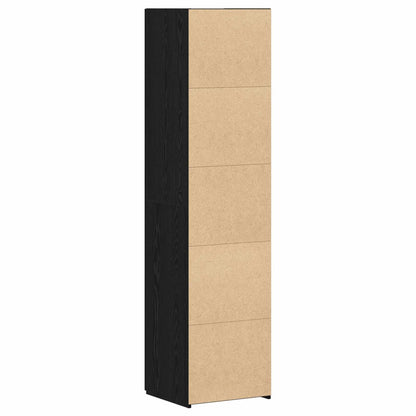 Credenza 2 pcs Rovere Nero 45 x 42,5 x 185 cm