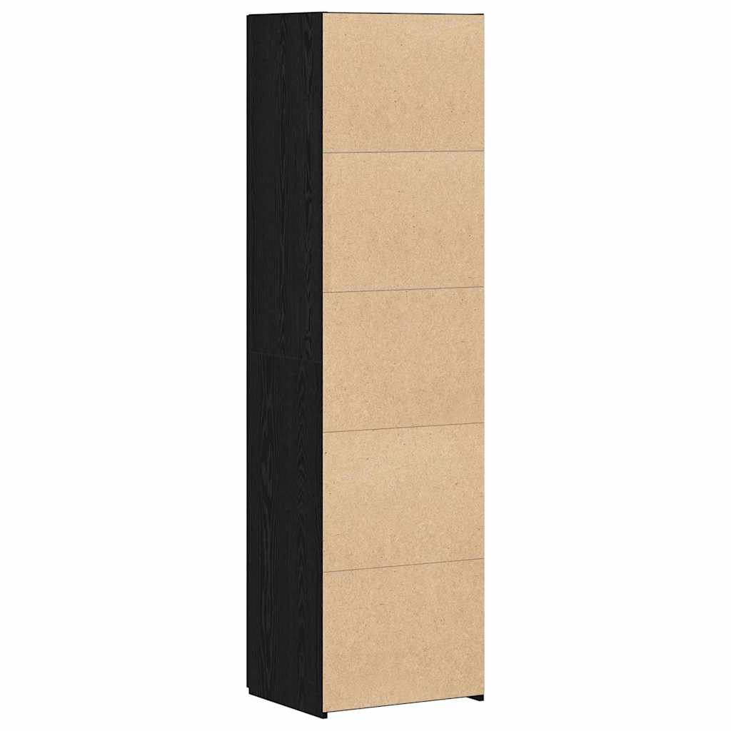 Credenza Rovere nero 50 x 42.5 x 185 cm Legno multistrato - homemem39