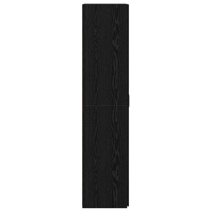 Credenza Rovere nero 70 x 42.5 x 185 cm Legno multistrato - homemem39