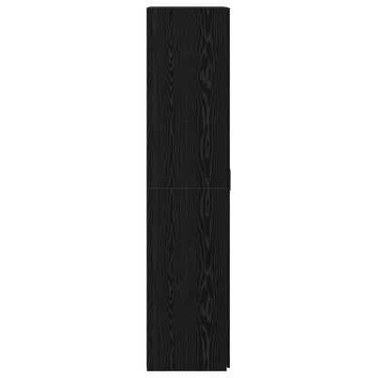 Credenza Rovere nero 70 x 42.5 x 185 cm Legno multistrato