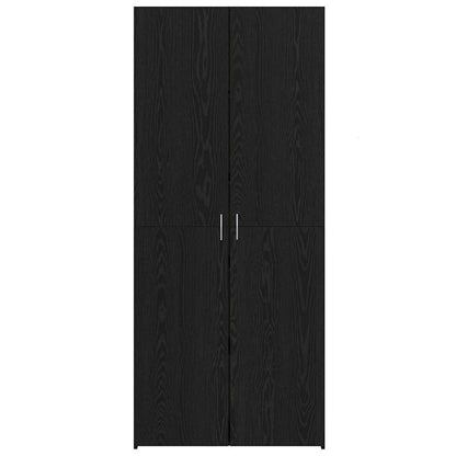 Credenza Rovere nero 40 x 42.5 x 185 cm Legno multistrato - homemem39