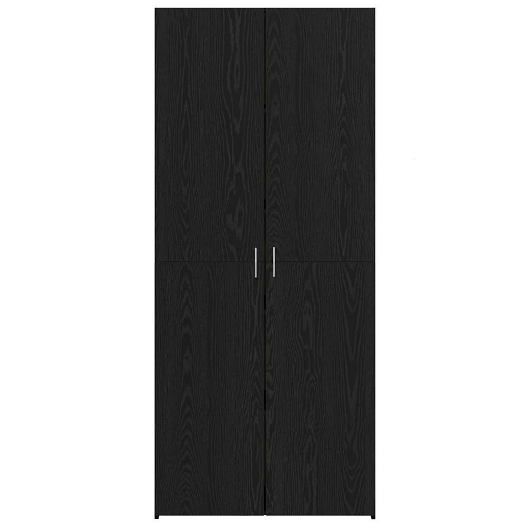 Credenza Rovere nero 40 x 42.5 x 185 cm Legno multistrato - homemem39