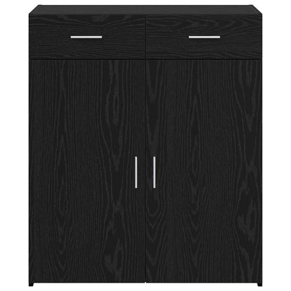 Armadio Rovere nero 80 x 42.5 x 93.5 cm Legno multistrato - homemem39