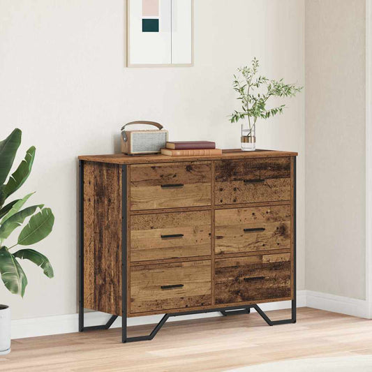 Cassettiera Legno vecchio 91 x 35.5 x 74.5 cm Legno multistrato