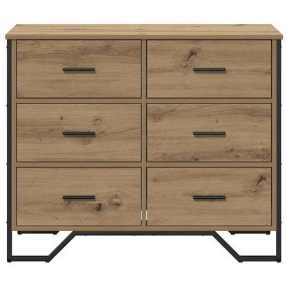 Cassettiera con cassetto rovere artigianale 91 x 35.5 x 74.5 cm