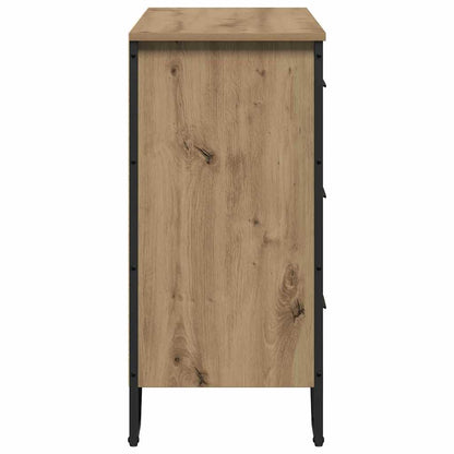 Cassettiera con cassetto rovere artigianale 91 x 35.5 x 74.5 cm