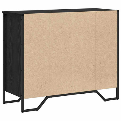 Cassettiera Rovere nero 91 x 35.5 x 74.5 cm Legno multistrato