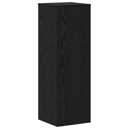 Supporto per piante 2 pcs Rovere nero 33 x 33 x 100 cm