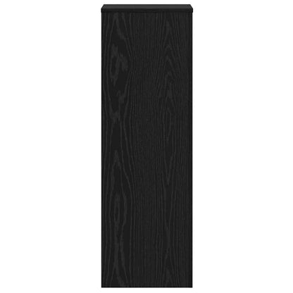 Supporto per piante 2 pcs Rovere nero 33 x 33 x 100 cm