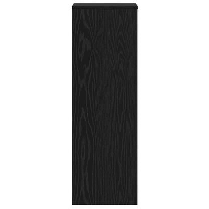 Supporto per piante 2 pz Rovere Nero 33 x 33 x 100 cm | homemem39