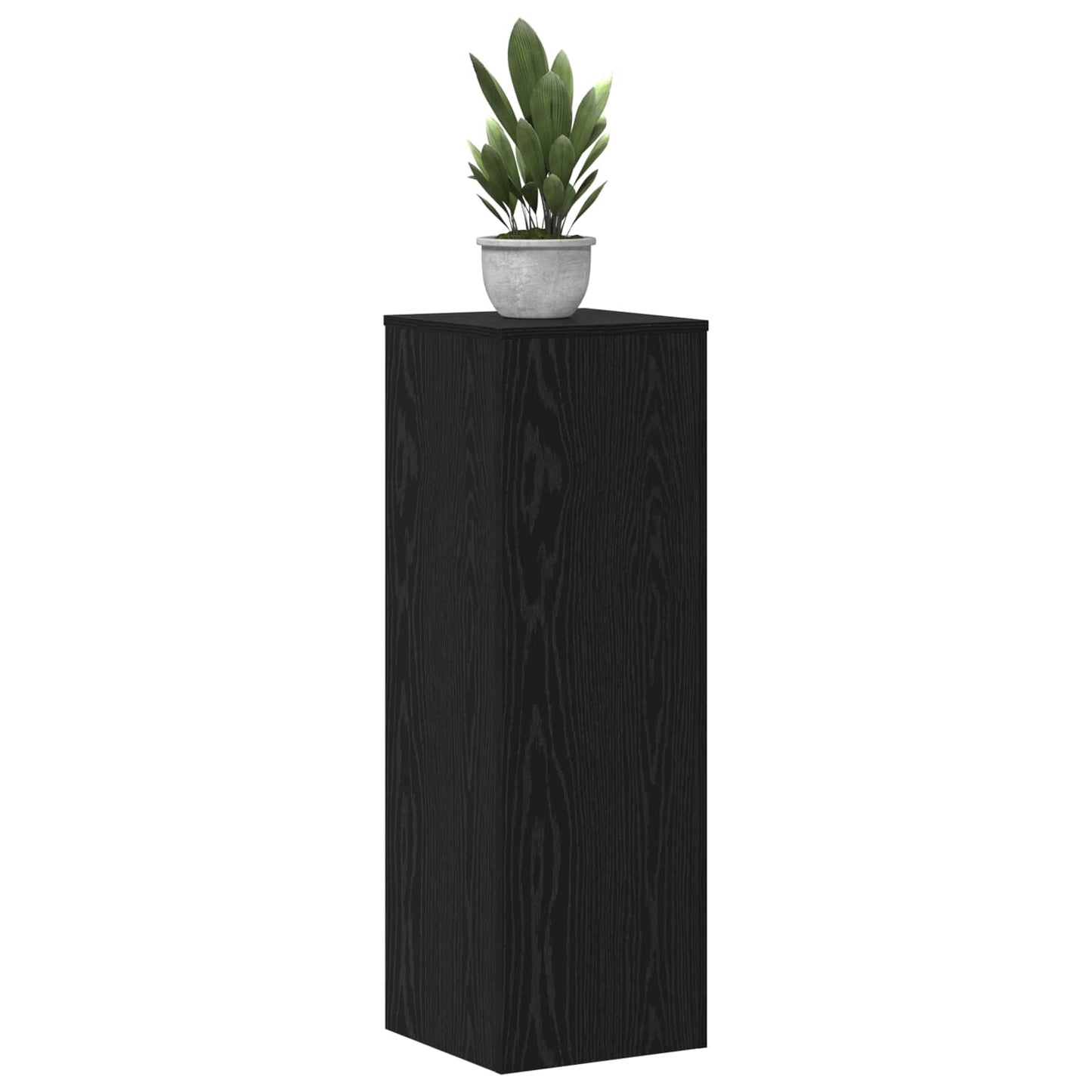 Supporto per piante 2 pz Rovere Nero 33 x 33 x 100 cm | homemem39