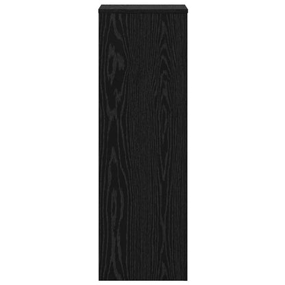 Supporto per piante 2 pcs Rovere nero 33 x 33 x 100 cm