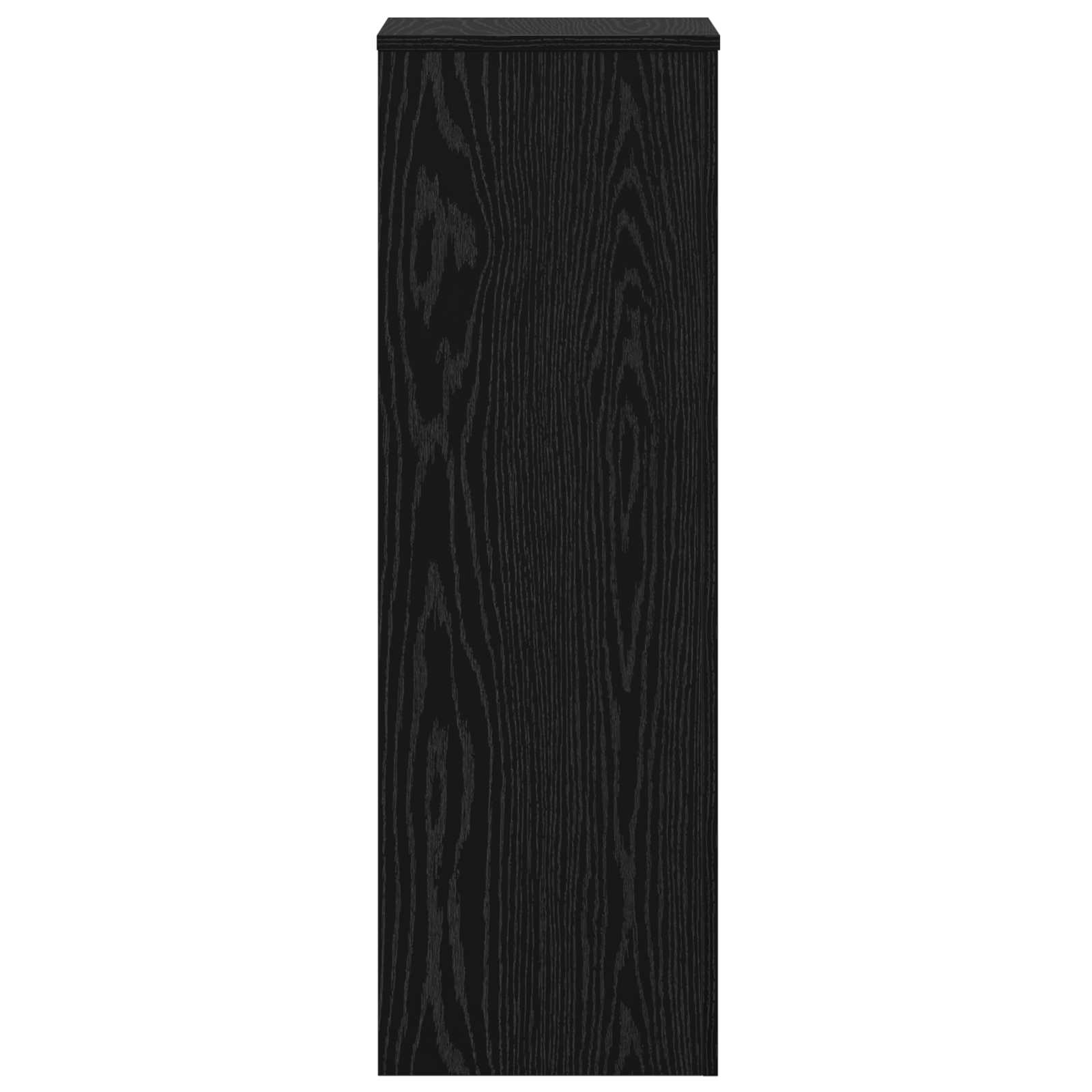 Supporto per piante 2 pz Rovere Nero 33 x 33 x 100 cm | homemem39