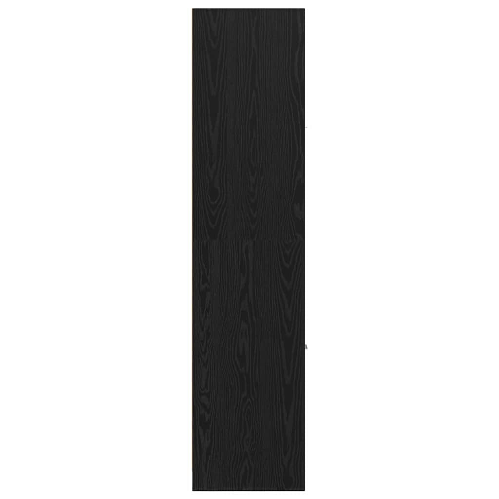 Armadio da Apoteca Rovere nero 30 x 41 x 174.5 cm | homemem39