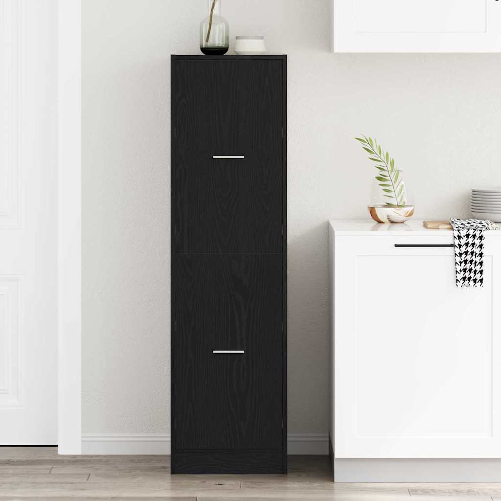 Armadio da Apoteca Rovere nero 40 x 41 x 144.5 cm | homemem39