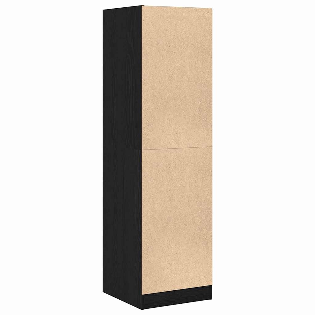 Armadio da Apoteca Rovere nero 40 x 41 x 144.5 cm | homemem39