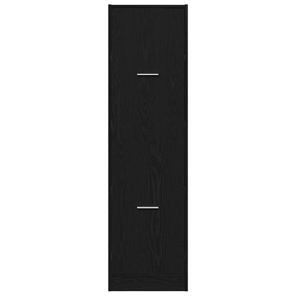 Armadio da Apoteca Rovere nero 40 x 41 x 144.5 cm | homemem39
