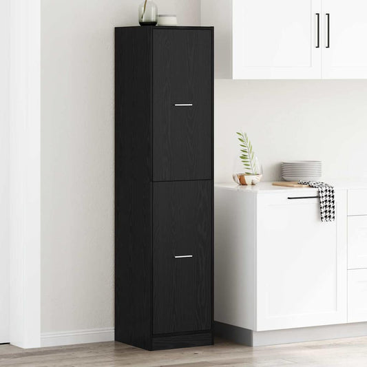 Armadio da Apoteca Rovere nero 40 x 41 x 174.5 cm | homemem39