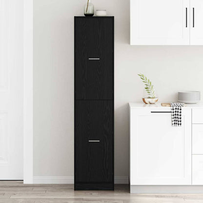 Armadio da Apoteca Rovere nero 40 x 41 x 174.5 cm | homemem39